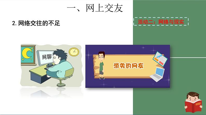 人教版七年级上册道德与法治第二单元5.2《网上交友新时空》课件06