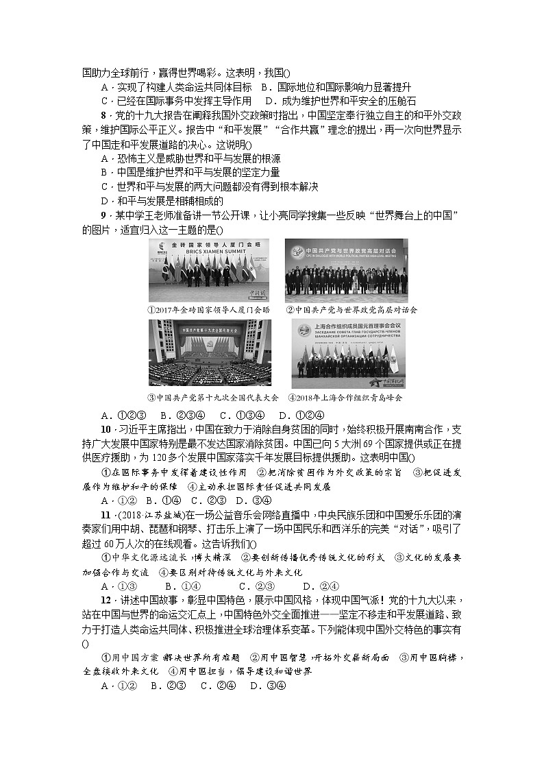 统编版道德与法治下册九年级期中测试卷102