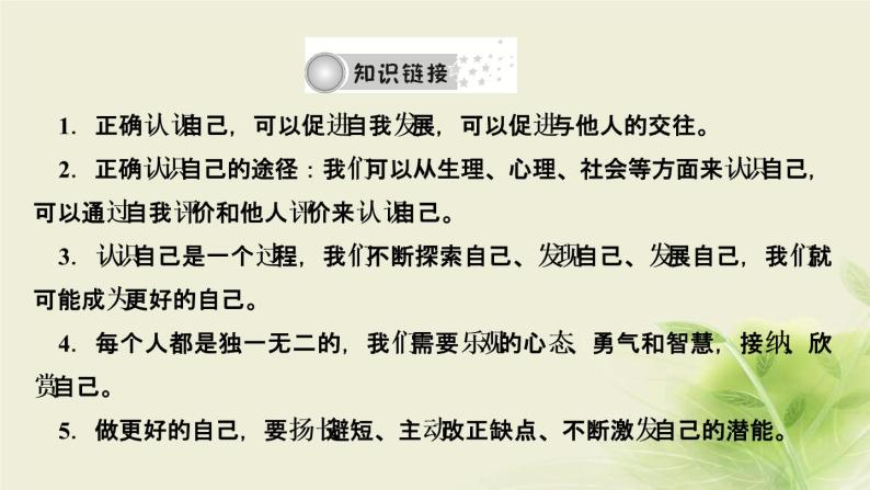 新人教版七年级道德与法治上册第一单元成长的节拍活动建议作业PPT课件06