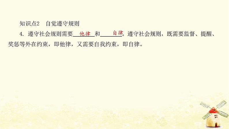 新人教版八年级道德与法治上册第二单元遵守社会规则第三课社会生活离不开规则第二框遵守规则课件第8页