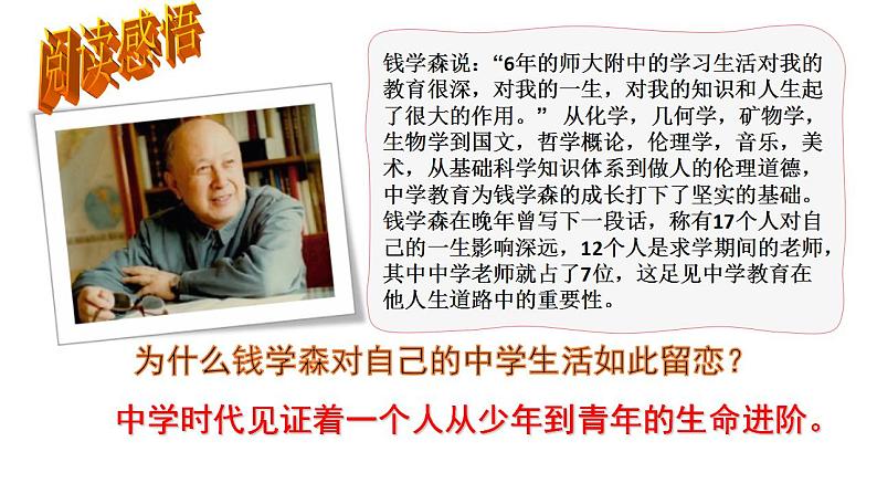 2021-2022学年部编版道德与法治七年级上册 1.1 中学序曲 课件(23张PPT)06