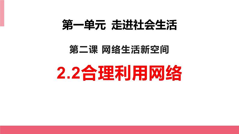 2.2合理利用网络 课件第1页