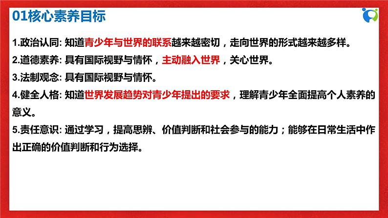 【核心素养目标】部编版9x3.5.1《走向世界大舞台》课件第3页