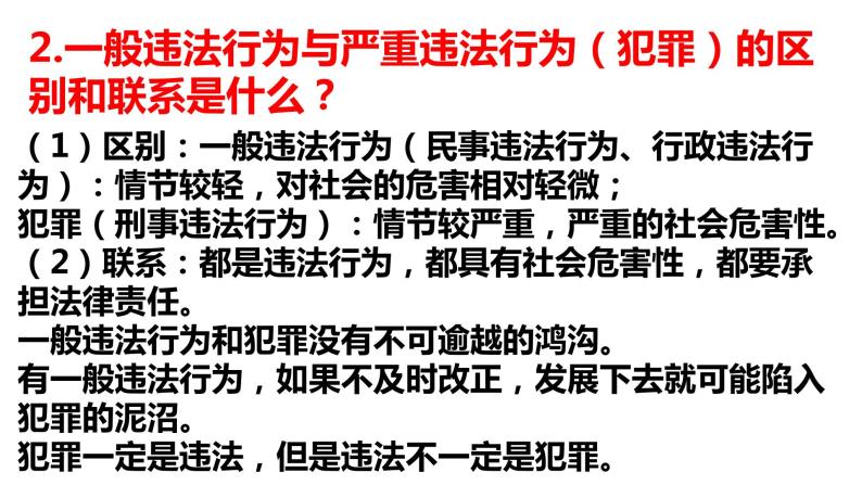 2021-2022学年部编版道德与法治八年级上册 第五课 做守法的公民 复习课件（18张PPT）04