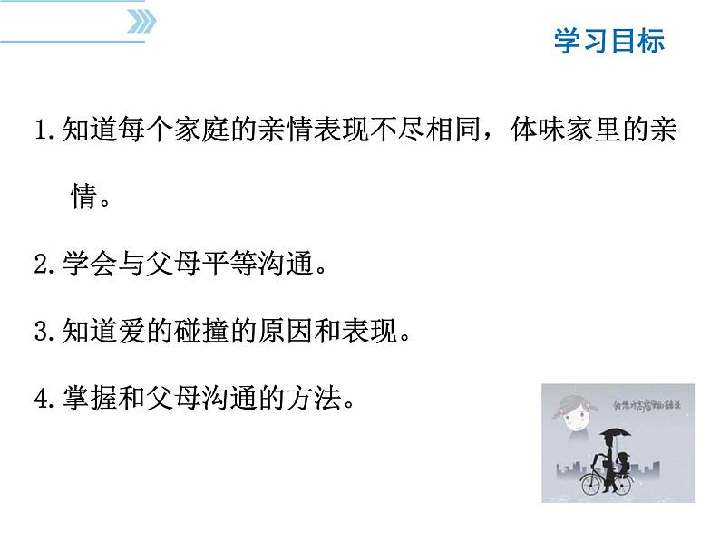 2021-2022学年度人教版七年级道德与法治上册课件 7.2爱在家人间第3页
