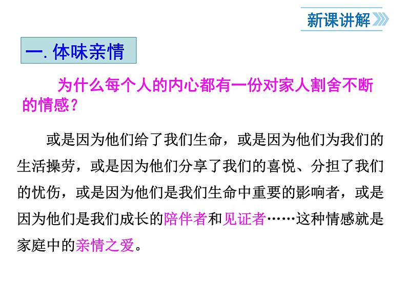 2021-2022学年度人教版七年级道德与法治上册课件 7.2爱在家人间第4页