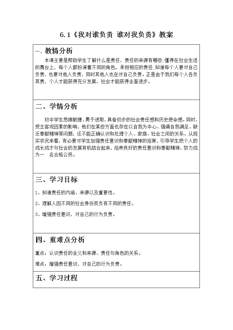 6.1《我对谁负责 谁对我负责》课件+教案+练习01
