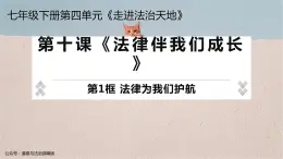 10.1《法律为我们护航》教学课件