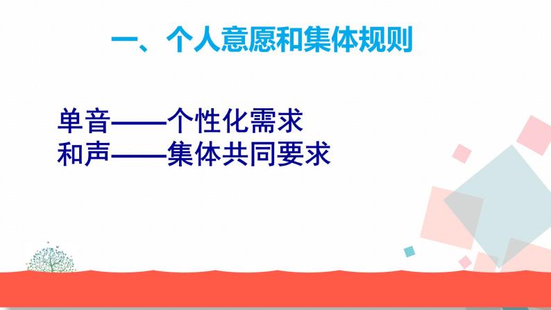 人教版版道德与法治七年级下册7.1单音与和声 教学课件03