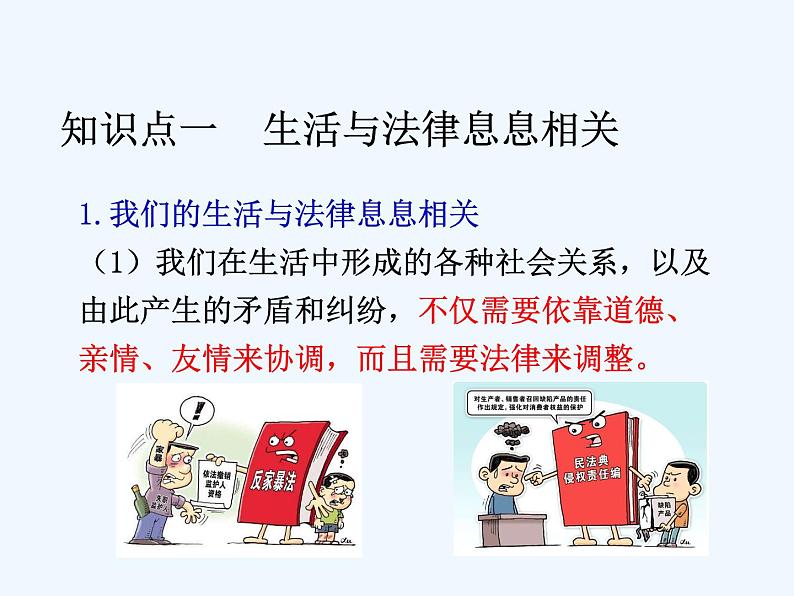 人教版道德与法治七年级下册 9.1 生活需要法律【课件】第3页