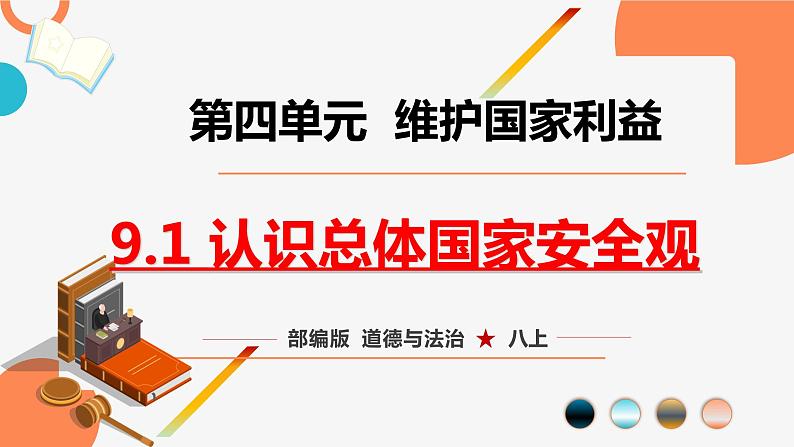 9.1 认识总体国家安全观 2021-2022学年八年级道德与法治上册同步课件(部编版)第1页