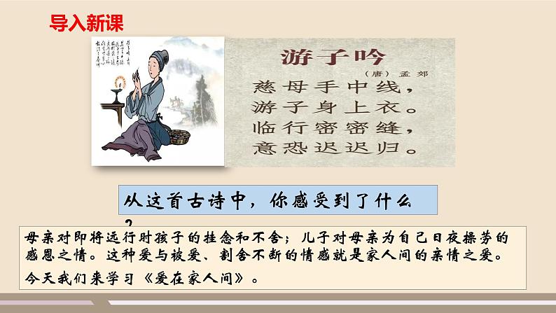 人教部编版道德与法治七年级上册第三单元第七课第二课时 爱在家人间课件PPT第2页