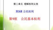 初中政治 (道德与法治)人教部编版 (五四制)八年级下册公民基本权利获奖ppt课件