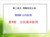 3.1公民基本权利   课件+视频+教案+测试