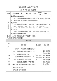 政治 (道德与法治)九年级下册中国担当教学设计
