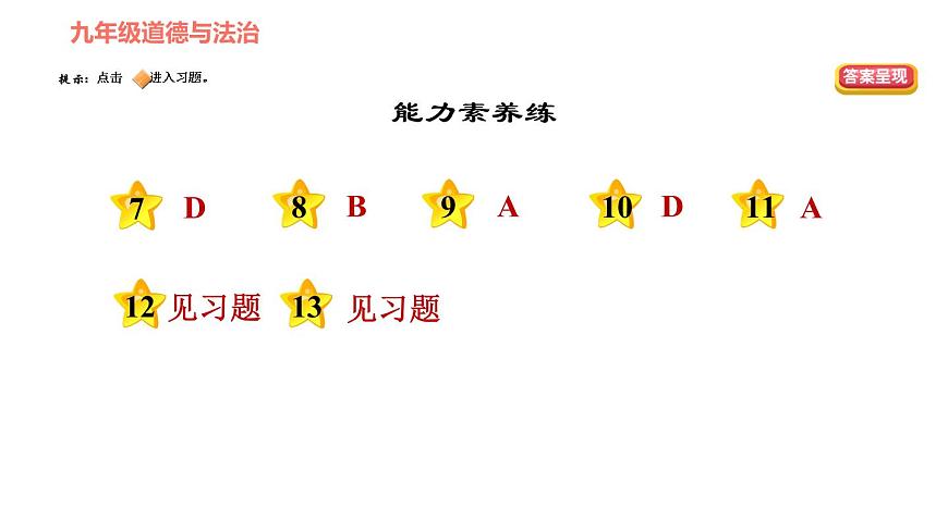 人教版八年級下冊道德與法治 第3單元 第5課 基本經濟制度 第2課時 根本政治制度 習題課件第3頁