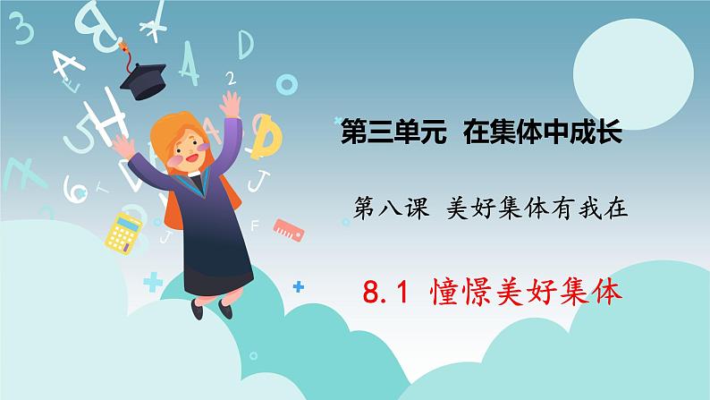 8.1 憧憬美好集体 课件-2020-2021学年初中道德与法治人教版七年级下册(共24张)第1页