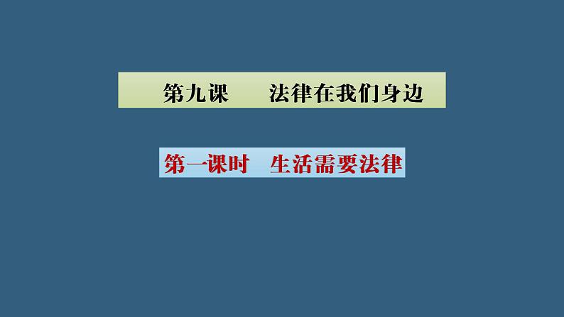 9.1 生活需要法律 课件-2020-2021学年初中道德与法治人教版七年级下册(共20张)第5页