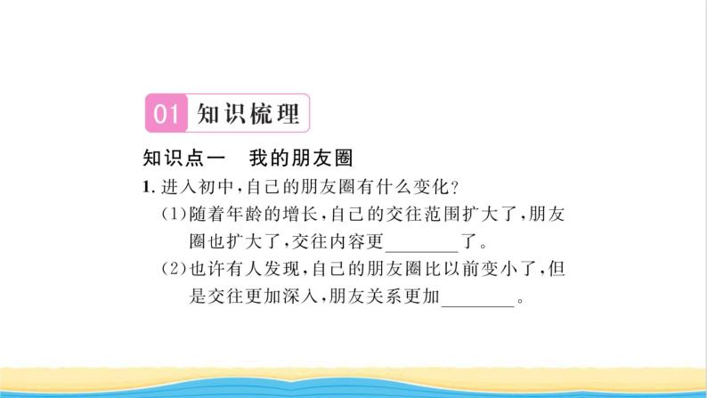 七年级道德与法治上册第二单元友谊的天空第四课友谊与成长同行第1框和朋友在一起习题课件新人教版02