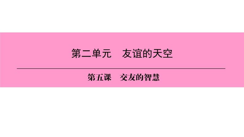 部编版七年级上册道德与法治第二单元 友谊的天空第五课 交友的智慧 5.2 网上交友新时空习题课件01