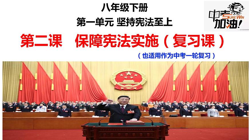 2021-2022學(xué)年部編版道德與法治八年級下冊 第二課 保障憲法實(shí)施復(fù)習(xí)課件（24張PPT）第2頁