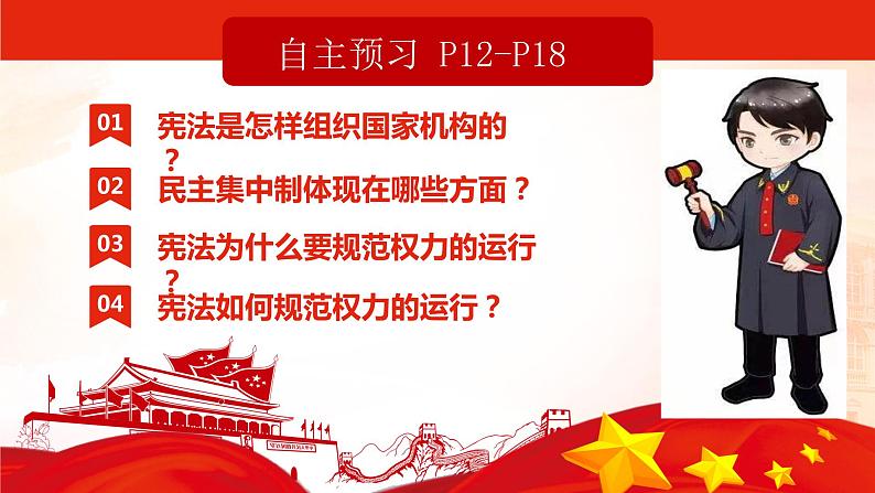 2021-2022学年部编版道德与法治八年级下册1.2治国安邦的总章程课件32第3页