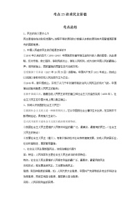 考点23追求民主价值(解析板)-2022年道德与法治中考一轮复习考点透析(部编版)