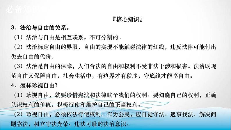 道德与法治中考复习第十五课时追求自由平等维护公平正义PPT课件第5页
