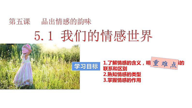 部编版七年级下册道德与法治----5.1 我们的情感世界 课件+ 视频素材)04