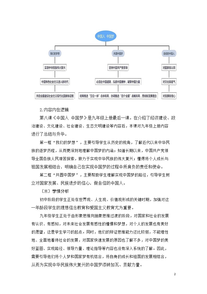安徽省中小学单元作业设计大赛-初中道德与法治单元作业设计参考样例 练习02