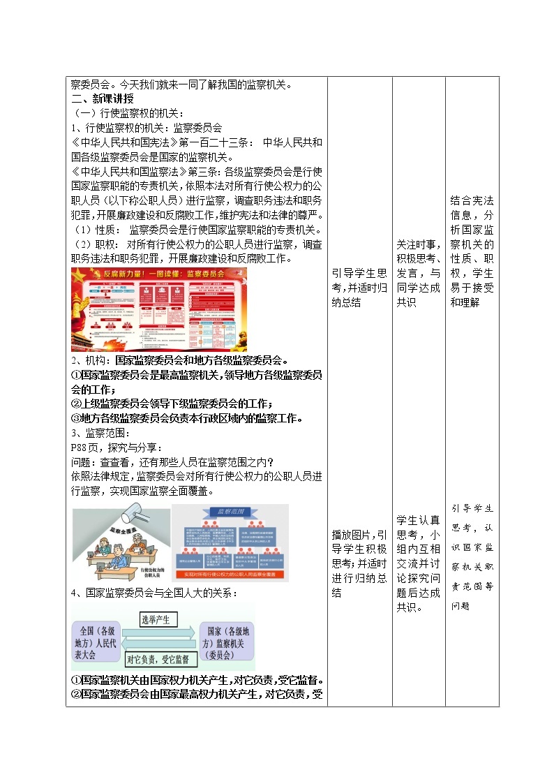 6.4国家监察机关教学案-2021-2022学年部编版道德与法治八年级下册02