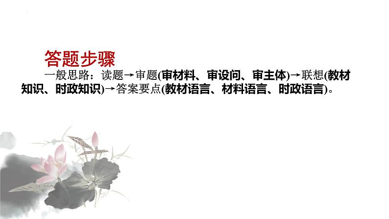 2022年中考道德与法治复习专题课件:非选择题做题方法解读第3页