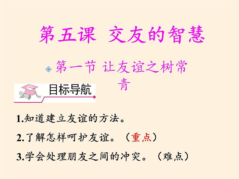 部编版道德与法治七年级上册 5 .1 让友谊之树常青(课件)第3页