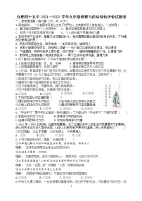 2022年安徽省合肥市第四十五中学九年级中考模拟考试道德与法治试卷(word版含答案)