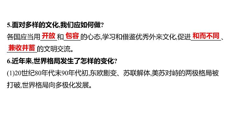 2022年广东省深圳市中考道德与法治一轮复习课件:我们共同的世界第6页