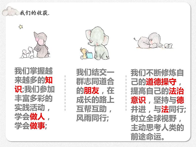 初中道德与法治人教版(部编)九年级下册回望成长 (1)部优课件第8页