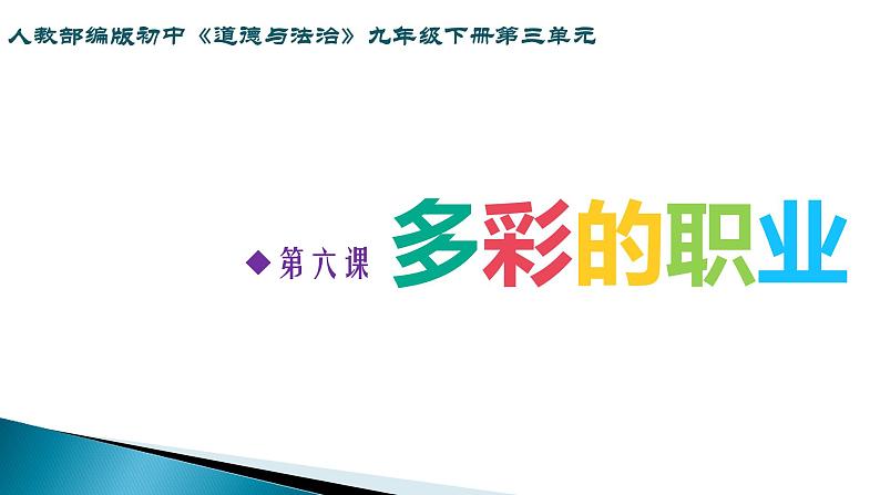 初中道德与法治人教版(部编)九年级下册《多彩的职业》部优课件第4页