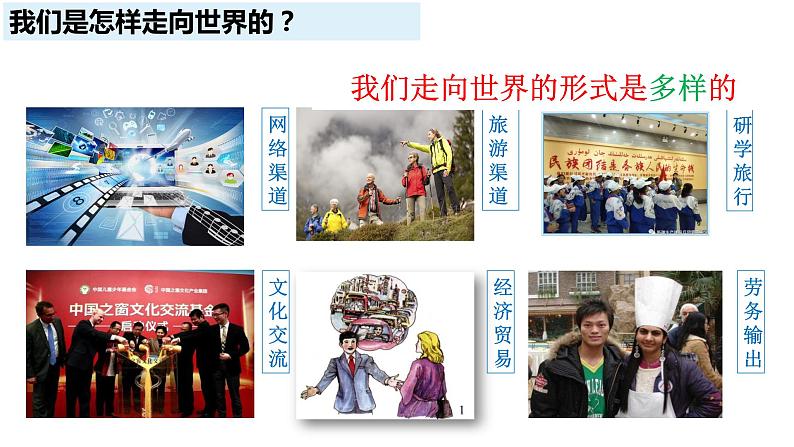 2020-2021学年人教版道德与法治九年级下册5.1走向世界大舞台课件第5页