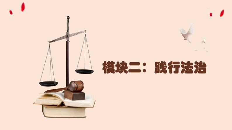 人教版道德与法治中考复习课件 模块二：践行法治01