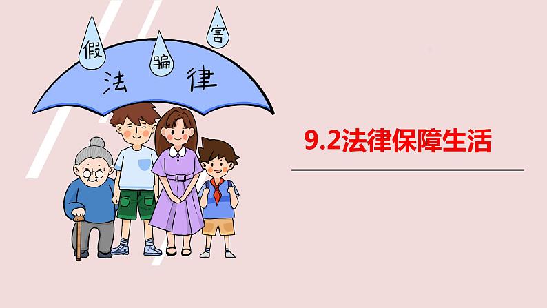 9.2法律保障生活课件第1页