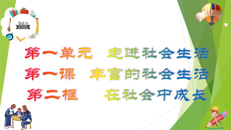 部编版道德与法治八年级上册 1.2在社会中成长 课件02