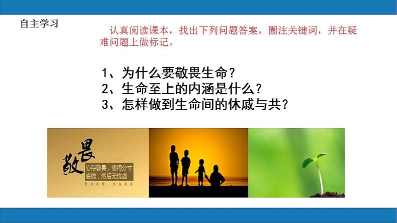 8.2敬畏生命2023-2024学年七上道德与法治课件第7页