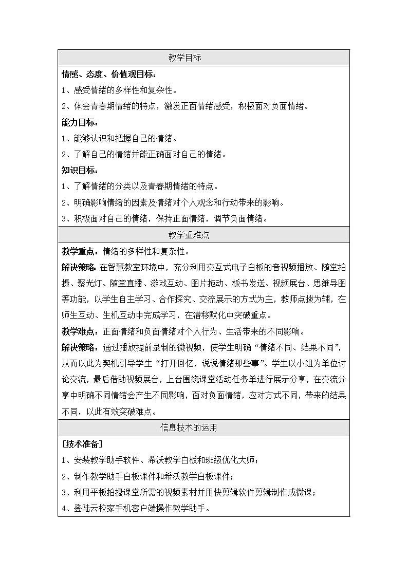 《青春的情绪》教学设计02