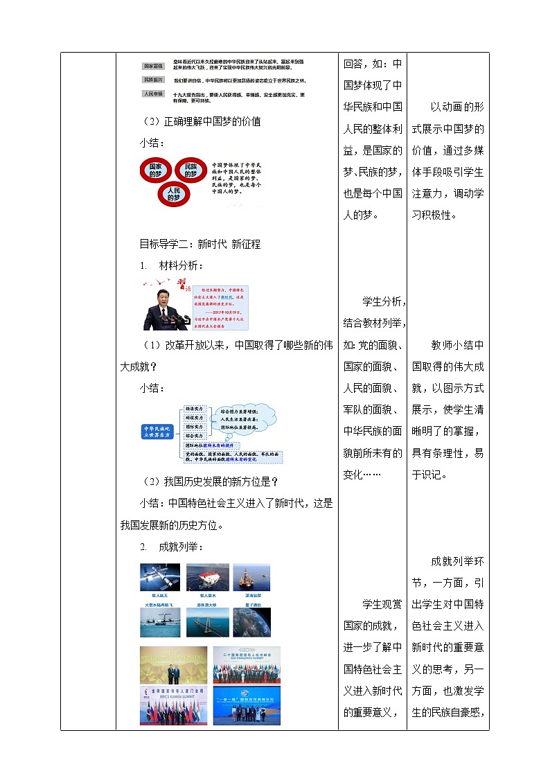 8.1 我们的梦想 教案-2022-2023学年部编版道德与法治九年级上册第3页