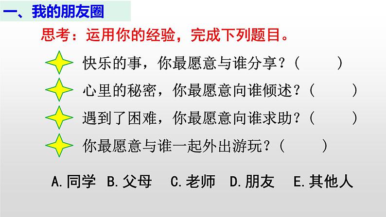 部编版七年级道德与法治上册--4.1 和朋友在一起(课件)04