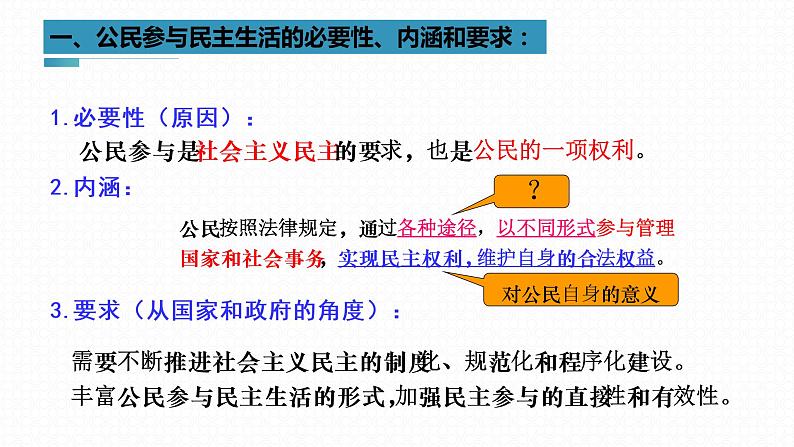 3.2 参与民主生活 课件 九年级上册道德与法治第5页
