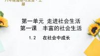 初中政治 (道德与法治)人教部编版八年级上册在社会中成长优质课件ppt