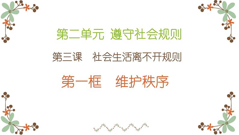 3.1维护秩序课件 道德与法治八年级上册101