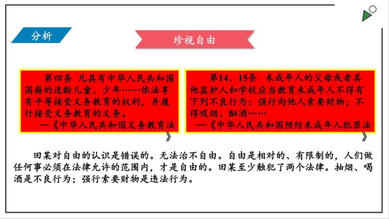 部编版八年级下册政治 第四单元 第七课 自由平等的追求  课件04