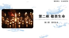 人教部编版 (五四制)六年级全册敬畏生命公开课课件ppt